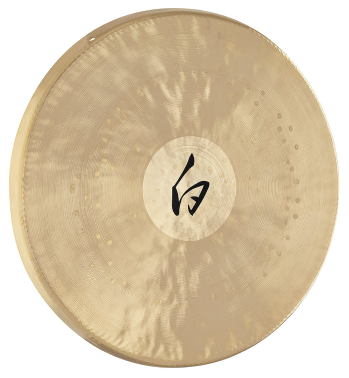 White gong 14,5" (37cm), 1540g, alliage spécial de bronze, livré avec mailloche, 2 faces brillantes