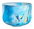 SINGING BOWL SONIC ENERGY CRISTAL 10" BLEU, NOTE A4 CHAKRA FRONTAL (3EME OEIL)