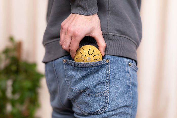 POCKET STEEL TONGUE DRUM SONIC ENERGY LA MAJEUR GOLD