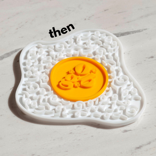 sunny side up egg lick mat