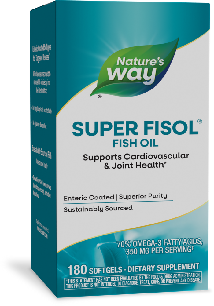 <{%PRIMARY_15518%}>Nature's Way® | Super Fisol Fish Oil, 180 softgels
