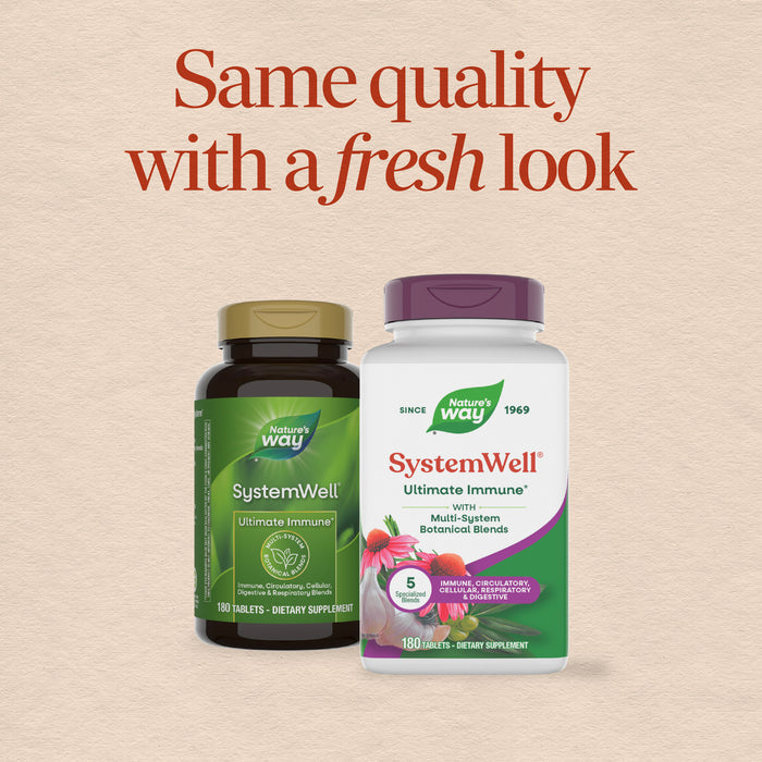 <{%MAIN1_15049%}>Nature's Way® | SystemWell Ultimate Immune* - package updates old to new