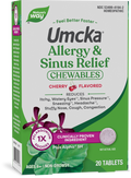 <{%PRIMARY_12194%}>Nature's Way® | Umcka Allergy & Sinus Relief Chewables, 20 chewables, Cherry