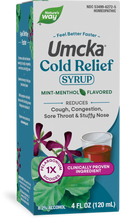 <{%PRIMARY_15272E%}>Nature's Way® | Umcka Cold Relief Syrup, 4 fl oz (120 ml), Mint-Menthol