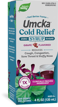 <{%PRIMARY_15794%}>Nature's Way® | Umcka Zero Sugar Cold Relief Syrup, 4 fl oz (120 ml), Grape