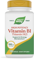 <{%PRIMARY_40411%}>Nature's Way® | Vitamin B1 High Potency Thiamin HCl, 100 capsules
