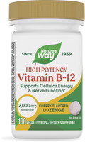 <{%PRIMARY_40440%}>Nature's Way® | Vitamin B12 Lozenges High Potency, 100 lozenges, Cherry