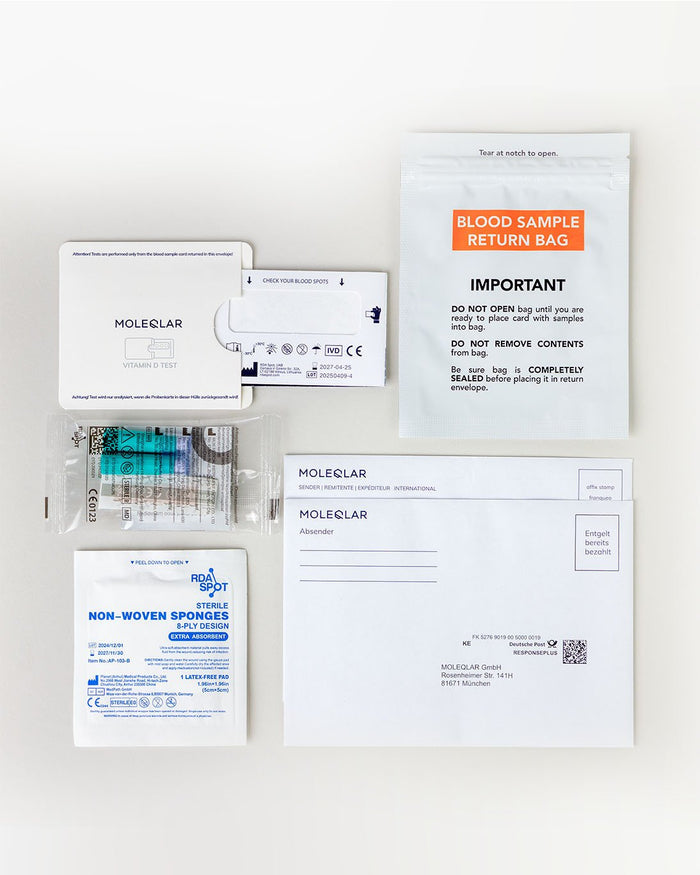 Vitamin D Trockenbluttest, Testinhalt